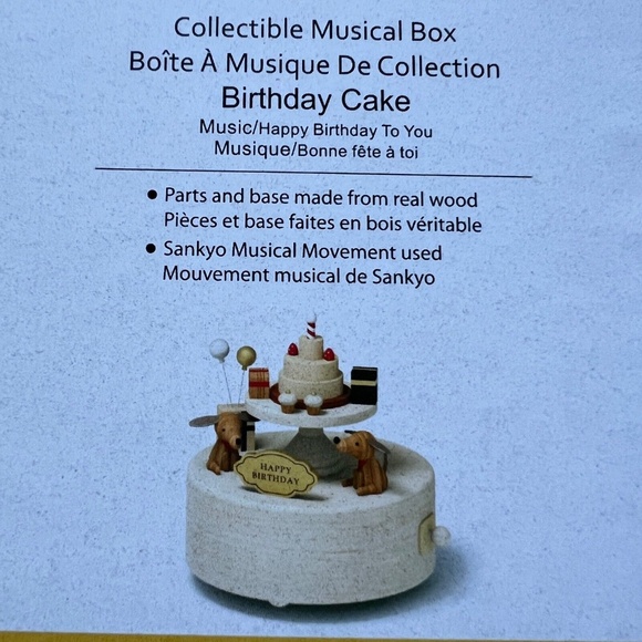 Wonderful Life Collectible Music Box Birthday Cake New in Opened box - Picture 4 of 8